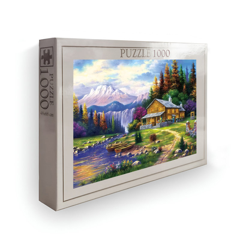 Casse-tête 1000 pièces, 26,8 po x 18,9 po | Conception 100% carton de haute qualité et éclatante | Parfait pour le plaisir en famille, le soulagement du stress et les jeux éducatifs | Cadeau pour adultes et enfants | Dimensions de la boîte: 13,2 po x 9,1 po x 2,0 po