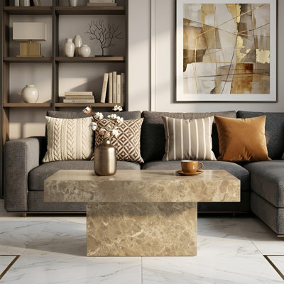 Modern Coffee Table With Stylish Texture Design