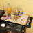 Rolling Kitchen Island Cart with Adjustable Shelves, Drawer, Doors, Towel Rack, and Seasoning Rack.-1234976793