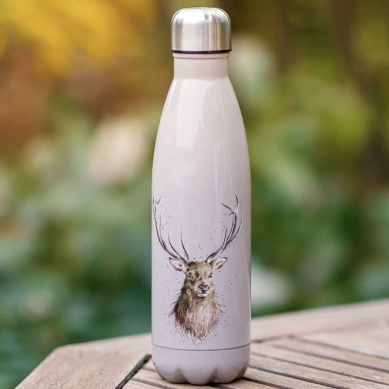 Wrendale Designs 500ml Stainless Steel Wide Mouth Water Bottle
