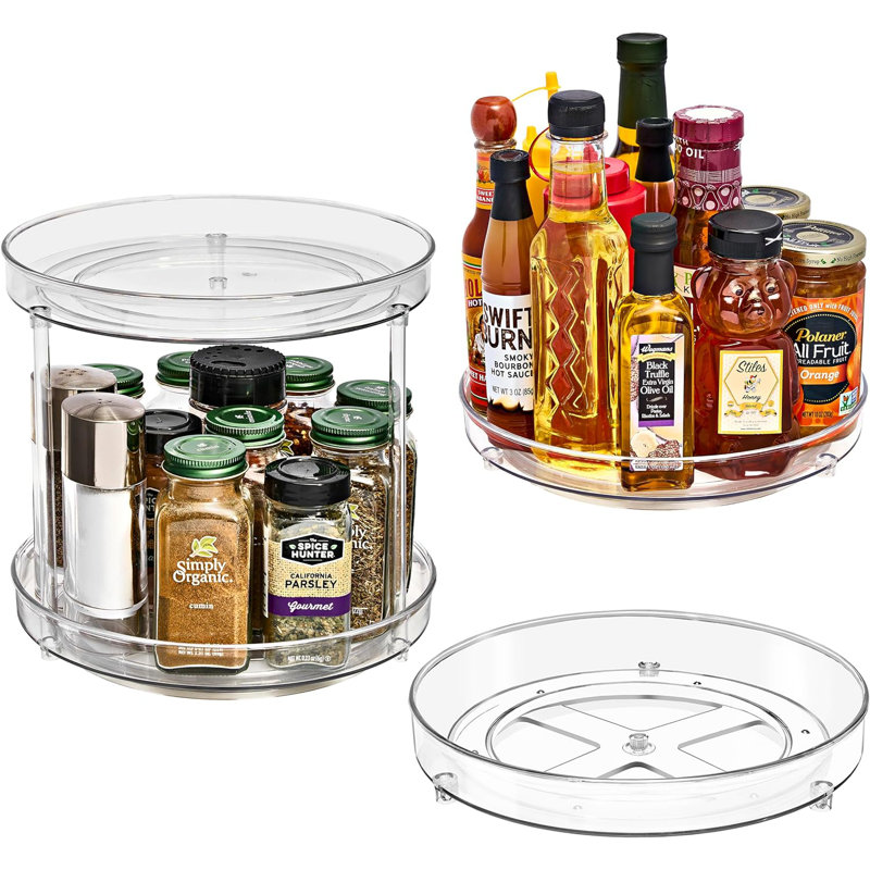  3 Pack Variety Size Lazy Susan Organizer Set
