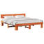 Bed Frame With Headboard Solid Pine Wood-354858093-354858094