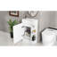 Meuble-lavabo 18,6 po avec lavabo, meuble-lavabo avec tablette à deux niveaux, orientation gauche ou droite, blanc-1571756161