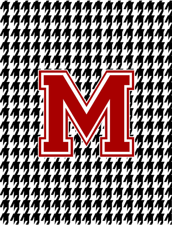 Drapeau de jardin à motif recto-verso noir Houndstooth, M