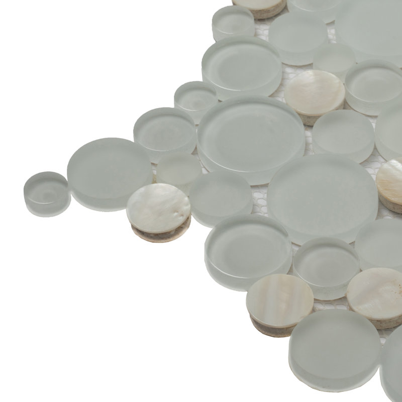 12" x 12" Glass Random Mosaic Wall & Floor Tile