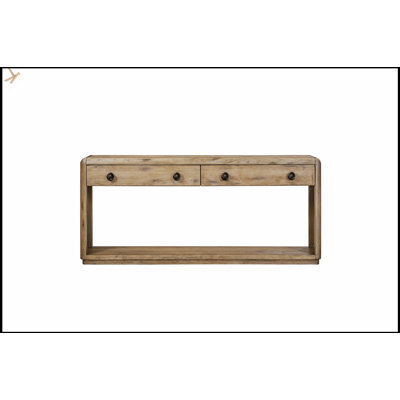 English Knotty Oak Console Table With Authentic Grain Detail And Character, Perfect For Hallways And Living Rooms.