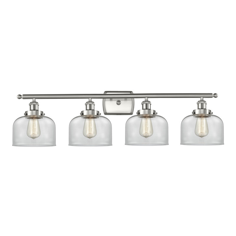 4 - Light Dimmable LED Bath Bar, Brushed Satin Nickel
