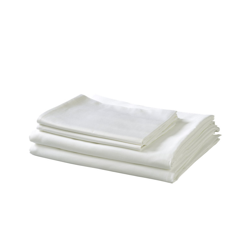 Sateen Standard Sheet Set, King Sheet Set + 1 Fitted Sheet + 2 Pillowcases, Light Gray