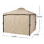Pavillon de jardin avec toit ventilé pour abri de jardin ou de terrasse