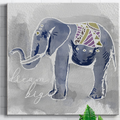 Toile tendue avec châssis Dream Big-Premium - prête à être accrochée