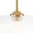 1-Light Ribbed Glass Clear Drum Pendant