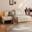 Canapé blanc modulaire en chenille