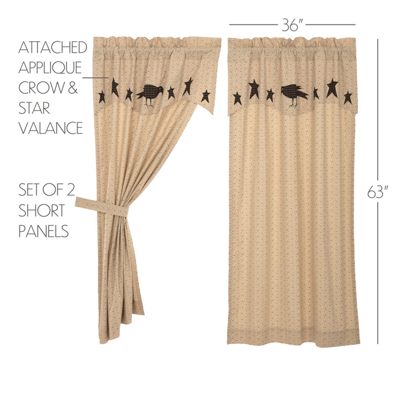 Panneaux de rideaux obscurcissants 100% coton avec passe-tringle Kettle Grove, L 36 po x L 63 po
