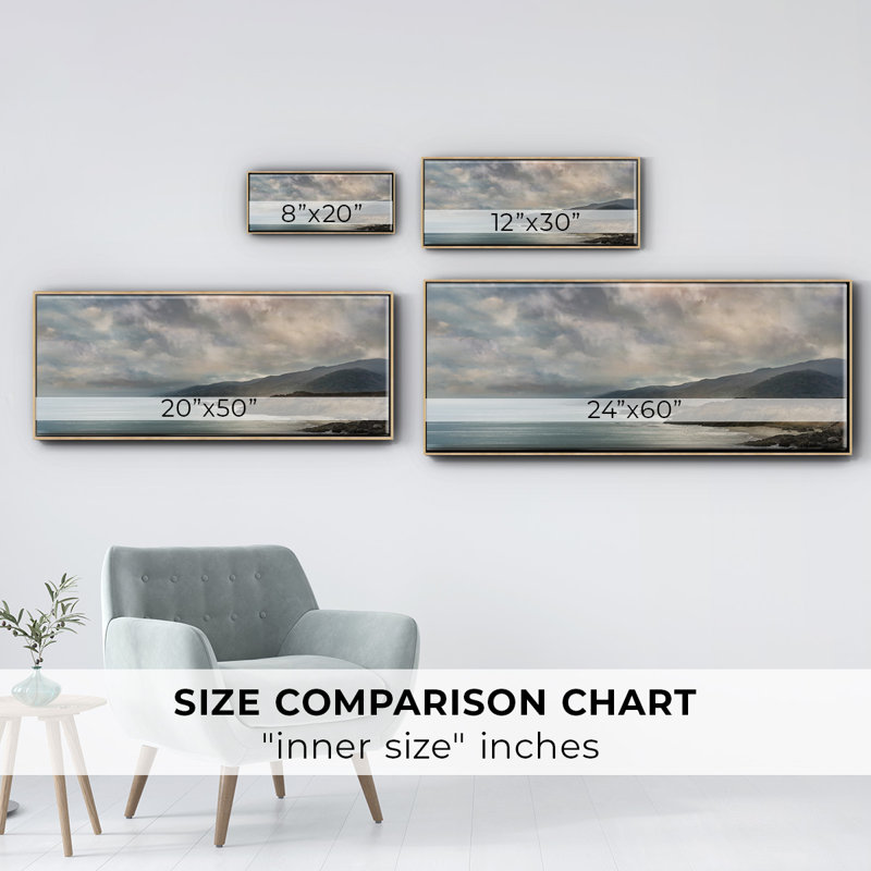 " Calming Sea ", Natural, 24" H x 60" W x 1.5" D