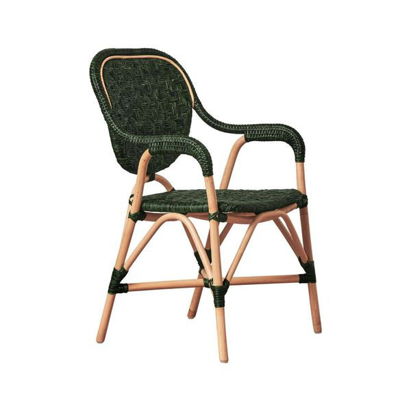Portofino Dining Chair, Green, Natural