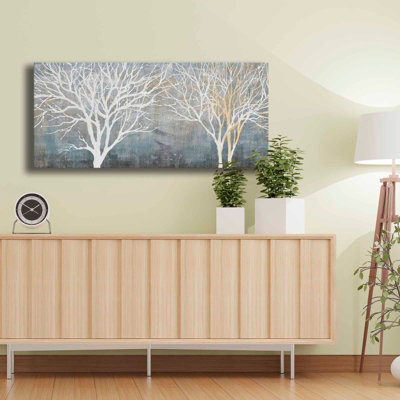 «Dual Tree Silhouette», art mural sur toile