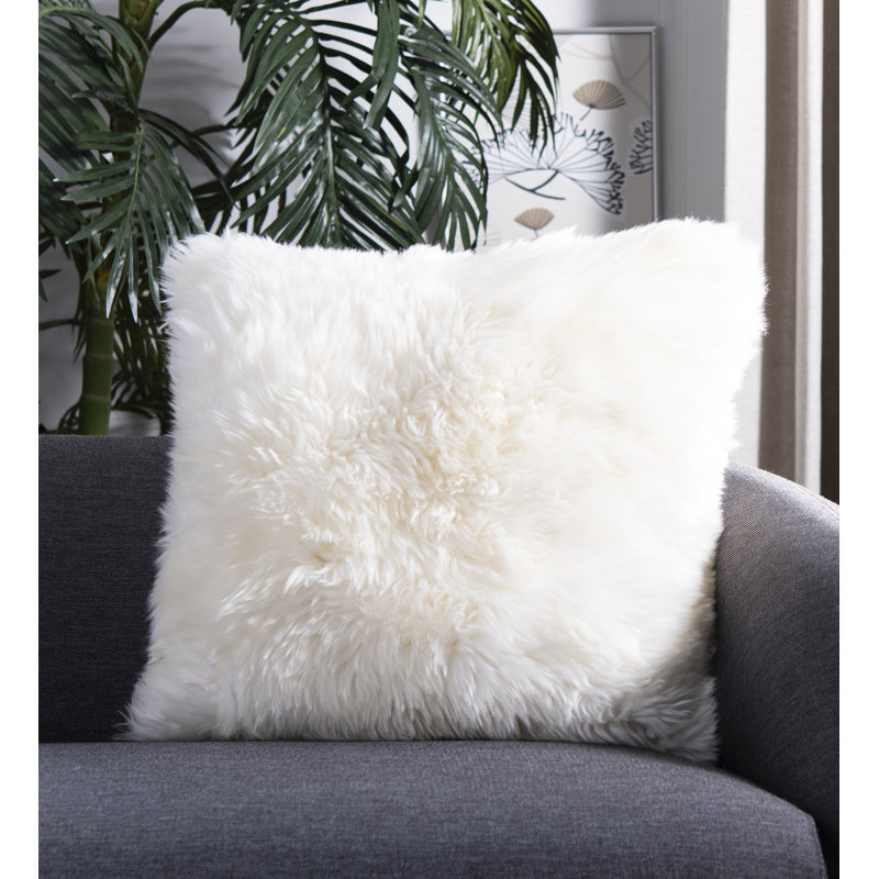 Feather Reversible Throw Pillow