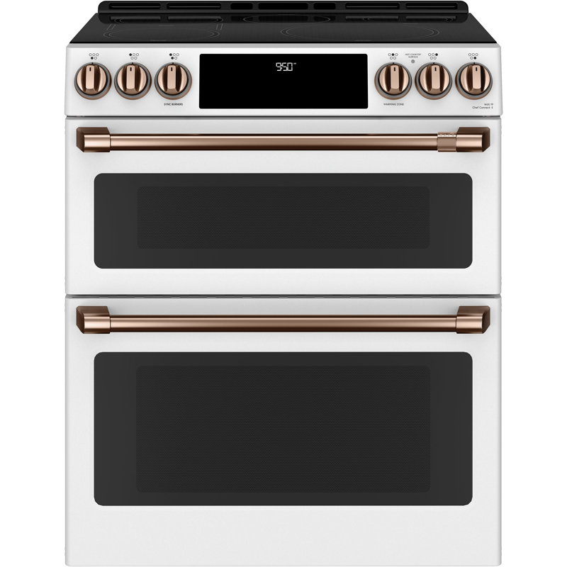 Front Control Induction Range Handle Kit, Brushed Copper