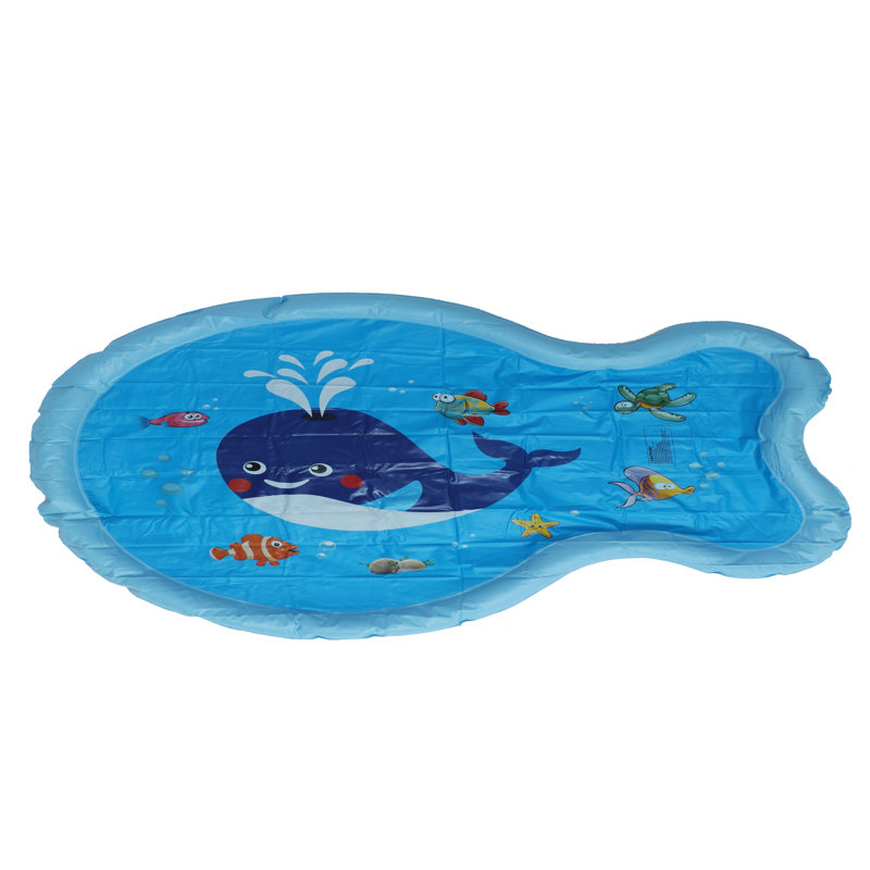 Tapis de jeu gonflable en forme de baleine