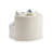Oversize Swivel Accent Chair, 3 Large Throw Pillows, Ivory Polyester