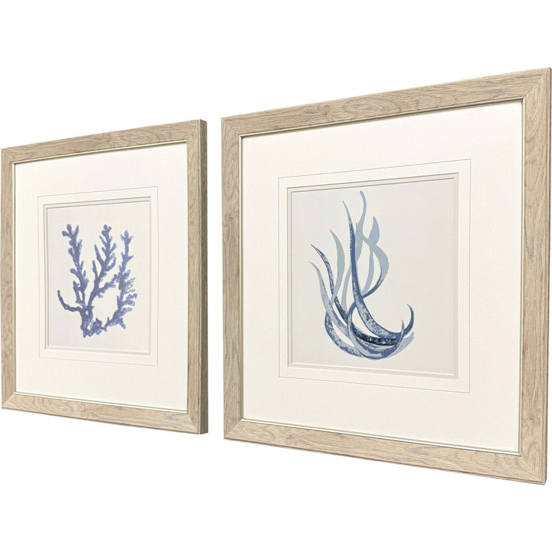 «Blue Corals I», art encadré