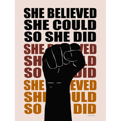 " She Believed She Could "