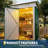 Heavy Duty Metal Outdoor Storage Shed 5x3FT – Sloped Roof, Lockable Single Door, Weatherproof Tool Organizer for Backyard, Garden, Patio (Dark Green)-123407589