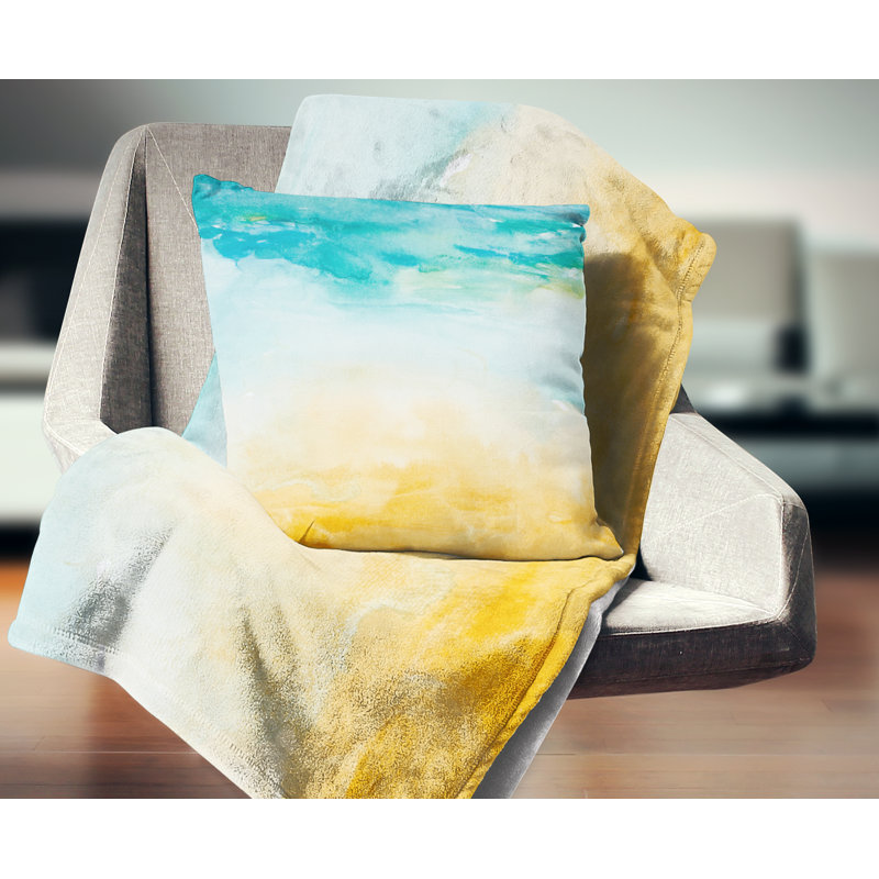 Coussin Landscape Soil and Sky Strokes, 18 po x 18 po, Coussin décoratif