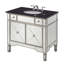 Ensemble de meuble-lavabo de salle de bain simple avec miroir 36 po Sandstrom