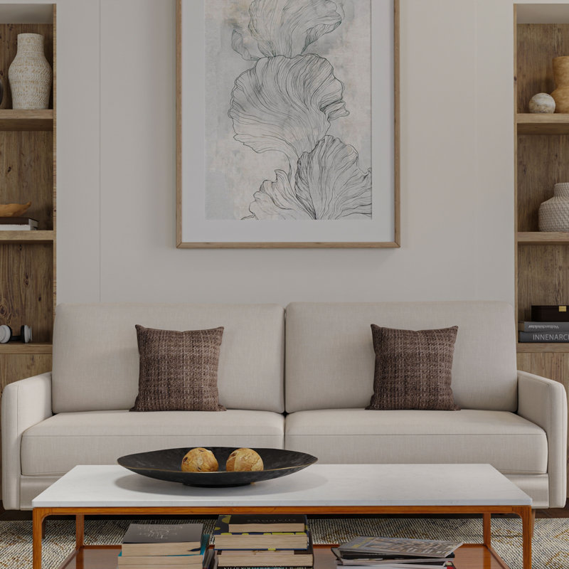  Housse et insert de coussin carré 100% polyester haute performance / facile d'entretien, Brun / gris