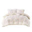 Édredon réversible en coton à motif floral double / grand pour lit double / grand avec coussin rond