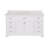 Meriline 60" Single Bathroom Vanity Set with White Cabinet and Engineered Marble Countertop-417623416-471099312