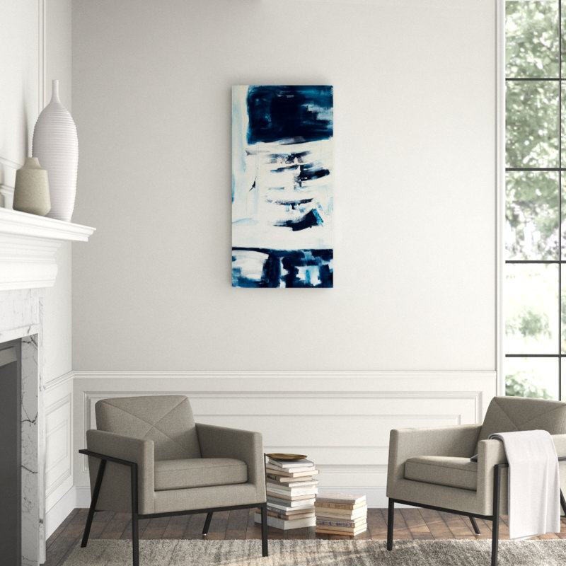 Whiteout I Print by Derek Shaw, 80" H x 40" W x 1.5" D, Image Brush Gel