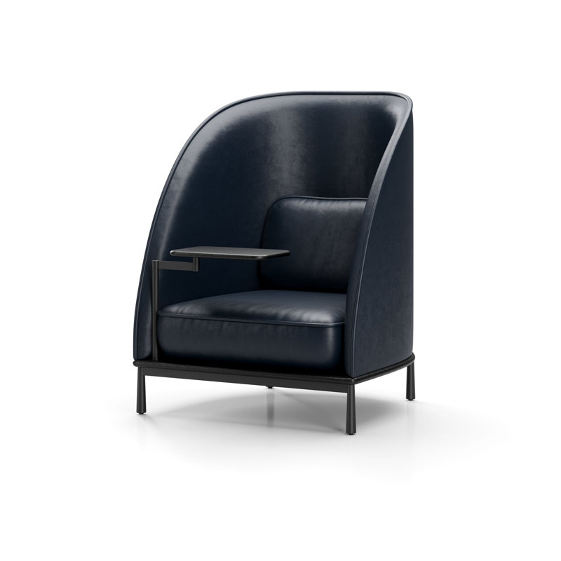 Arc Lounge Chair, Black Oak
