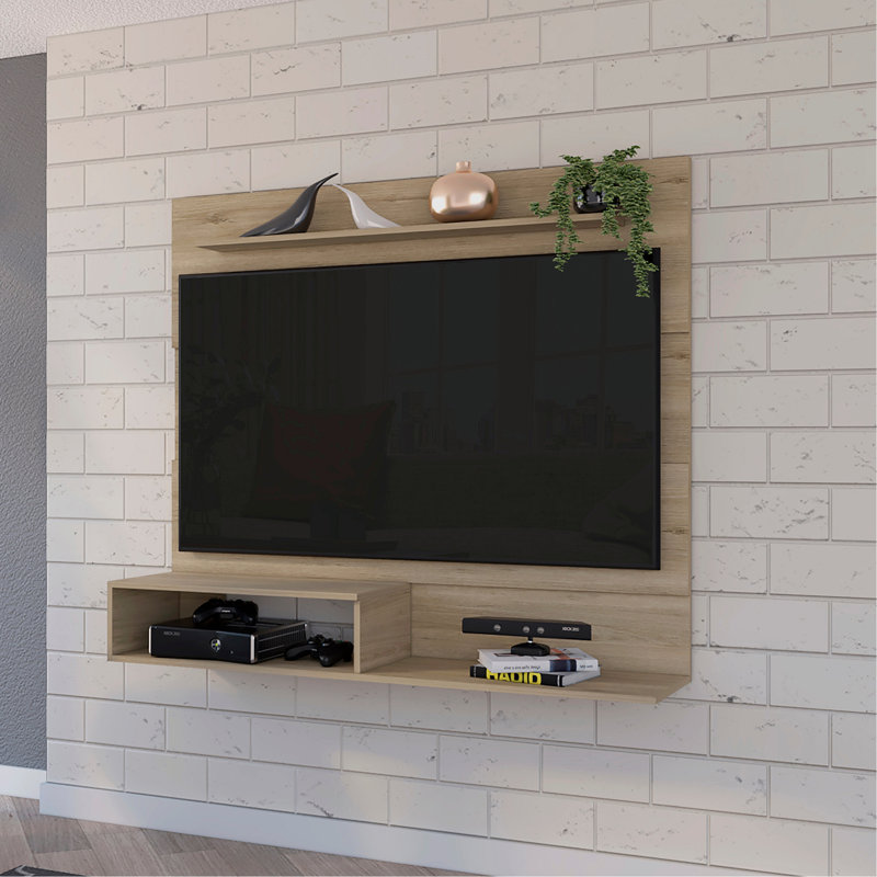 Meuble audio-vidéo flottant Cabos pour téléviseur 55 po, une tablette supérieure et deux tablettes