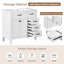 Ensemble de meuble-lavabo 36 po avec lavabo, armoire de salle de bain avec tiroirs, structure solide et panneau en bois aggloméré-111282366
