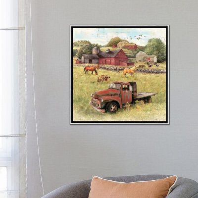 Barns and Old Truck par Greg & Company - Reproduction