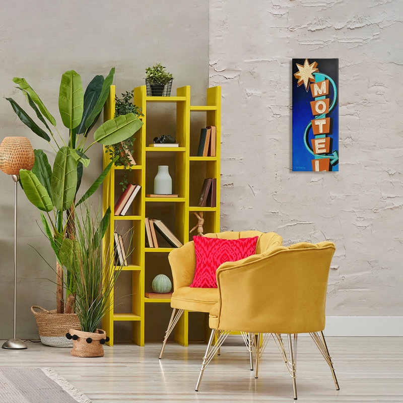 Toile rétro de style hôtel, conçue par Heidi Martin, H 24 po x l 10 po