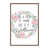 Toile avec cadre brun