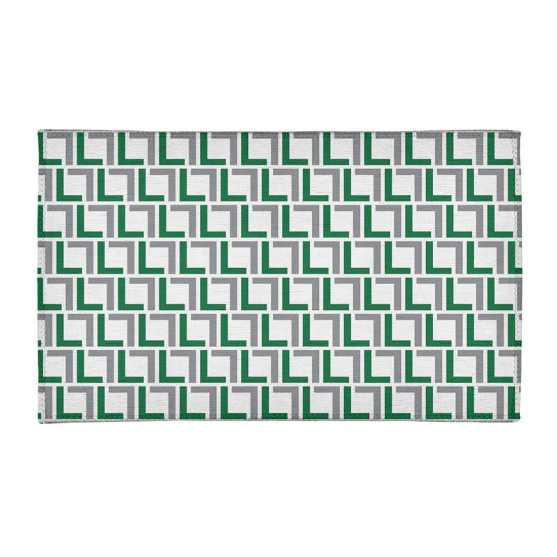 Geometric Indoor Rug, Rectangle 4' x 6'