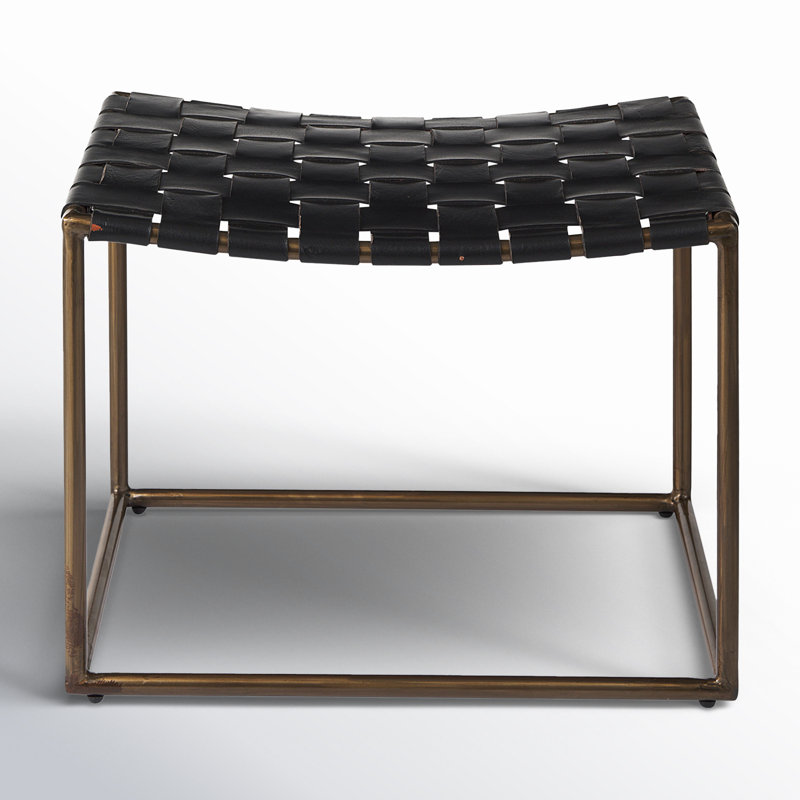Holden Metal Accent Stool, Black