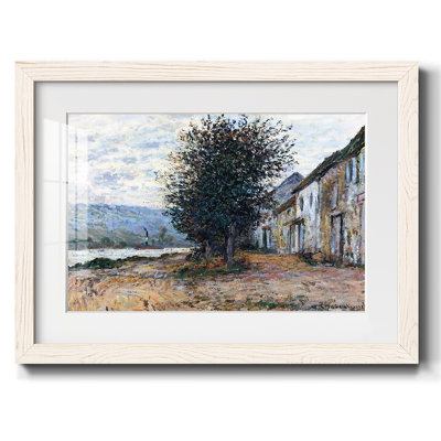 Les rives de la seine à Lavacourt, 1878 - Peinture à cadre unique