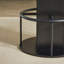 Ensemble de table de bar et tabouret 3 pièces 31,5 po avec tablette de rangement et repose-pieds - Ensemble de salle à manger en bois compact pour la cuisine, le café ou les petits espaces - Noir-1097929801