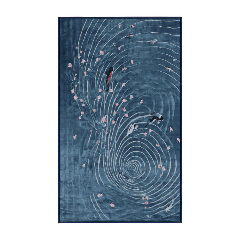Tapis gris lavable à la machine, Rectangle 8 pi x 10 pi