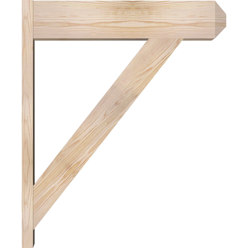 Artisan traditionnel en bois rustique, Sapin Douglas de 7 1/2 po (lisse), P 30 po x H 36 po