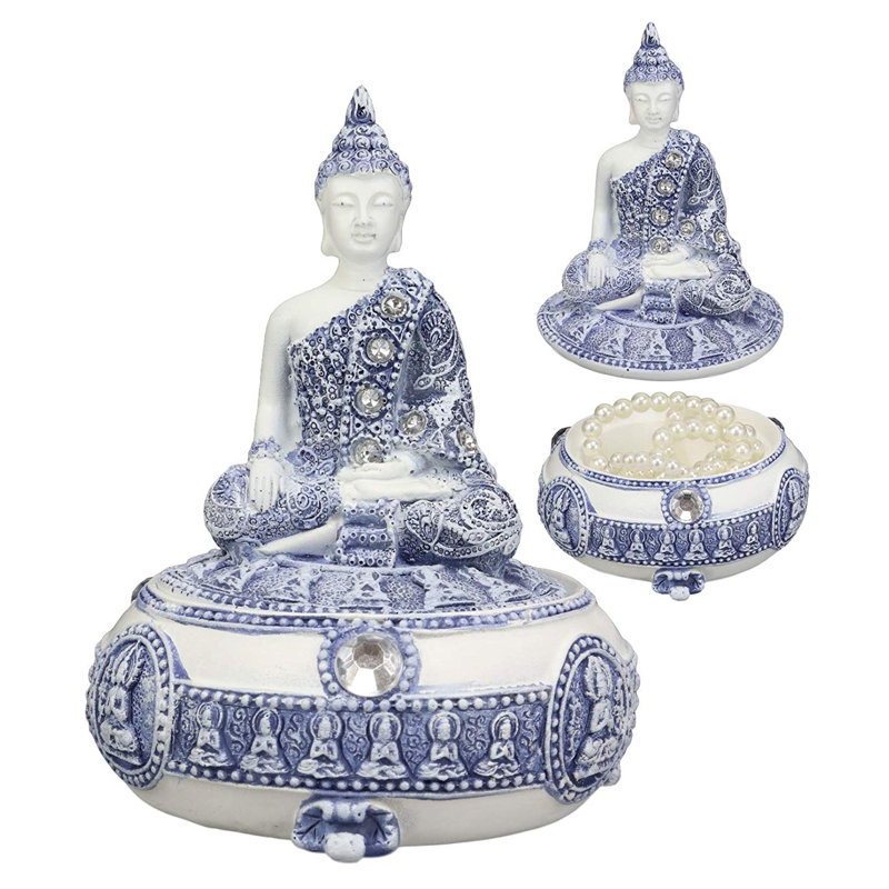 Bhumisparsha mudra bouddha amitabha méditant figurine