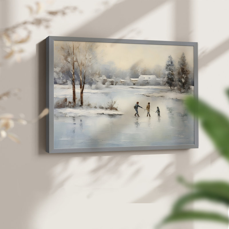 Paysages rétro-CLVI-impression encadrée - réaménageable, H 8 po x l 10 po, Gris