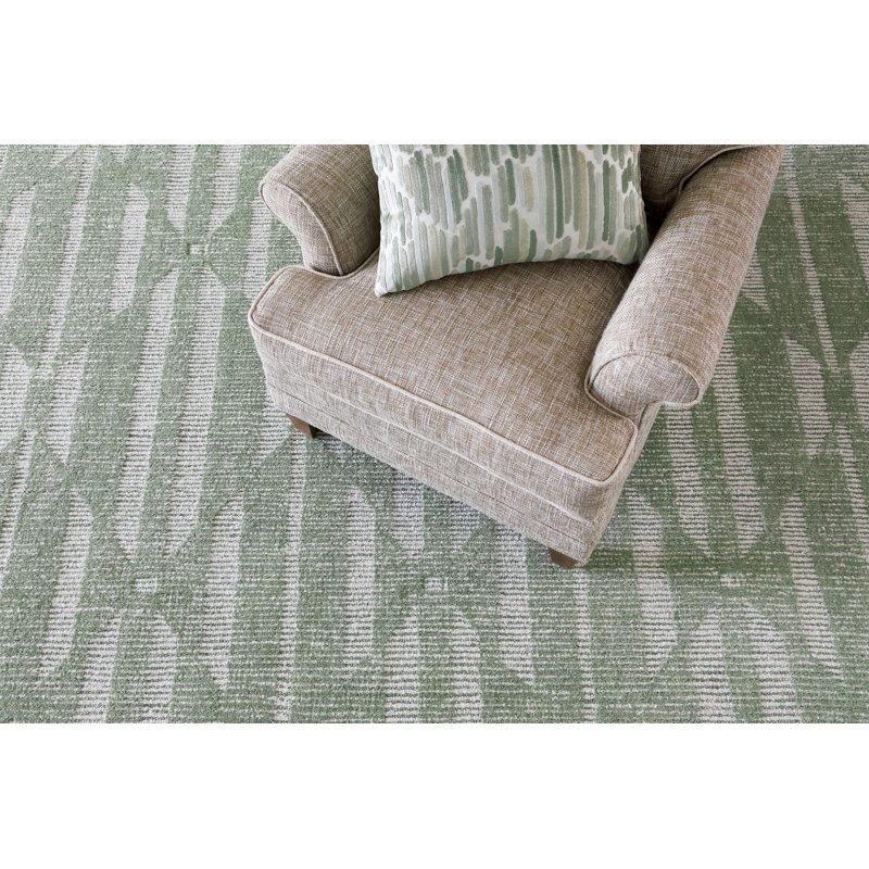 Hazen Handmade Wool Geometric Area Rug, Rectangle 5'6" x 8'6"