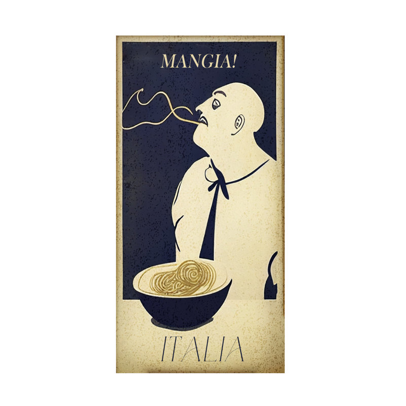 Art sur toile «Bolo Sasha Pasta Italiano III», H 19 po x l 10 po