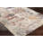 Rectangle Harmoney Abstract Machine Woven Polyester/Polypropylene Area Rug in Navy/Red-88077835